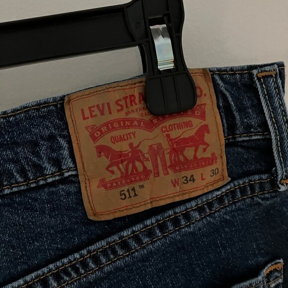 Men's Levi's 511, 34 x 30, Blue Jeans Flex Eco - Picture 7 of 7